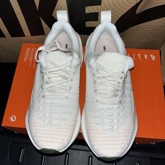 NEW Nike Reactx Infinity Run 4 Sail-Crimson-Vapor Green Womens Size 8 HJ7666-133 - Picture 3 of 6